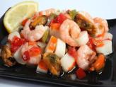 Salpicón de marisco - Холодный салат-винегрет из морепродуктов.