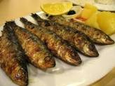 Sardinas asadas–приготовленные на гриле сардины.
